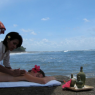 Massage sur la plage